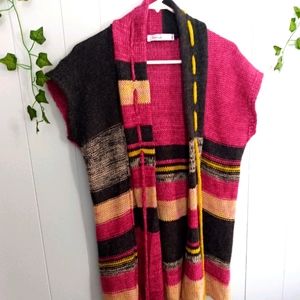 Skovhuus Colorful Wool Mohair Blend Sleeveless Top